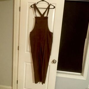 Brown aerie overalls